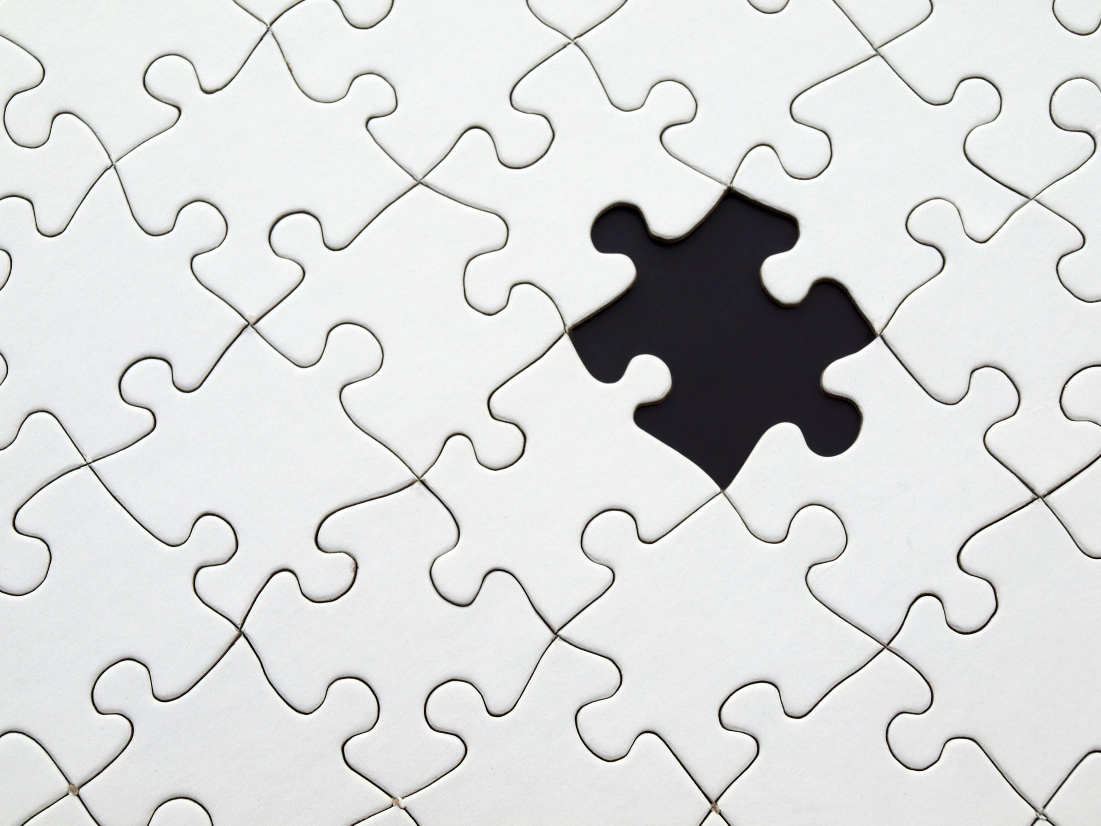 Puzzle – fehlendes Teil